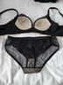 浪莎（LangSha）內衣女文胸套裝小胸聚攏上托防下垂女神節上薄下厚調整型性感胸罩 曬單實(shí)拍圖