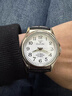 鉆石鉆石牌手表男士全自動(dòng)機械表防水時(shí)尚休閑夜光透底真皮男表 鋼帶款全數字 曬單實(shí)拍圖