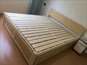 燁臣實(shí)木床1.8米床現代簡(jiǎn)約經(jīng)濟型雙人床1.5m家用單人床1.2米主臥木床 實(shí)木原木平板型床頭款全實(shí)木 1500mm*2000mm框架結構 曬單實(shí)拍圖