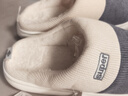 潔麗雅（Grace）棉拖鞋男士秋冬季室內防臭防滑居家保暖厚底踩屎感拖鞋男款冬天 曬單實(shí)拍圖