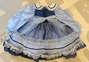 G.duck小黃鴨洛麗塔公主裙女童連衣裙春秋款朱迪兔子警官服裝兒童蓬蓬裙 裙子 100 100碼建議90-100cm3-4歲 曬單實(shí)拍圖