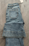 百圖betu女裝2025夏季新款牛仔褲高腰微喇褲顯瘦棉感褲子女褲2503T86 牛仔色 XS 曬單實(shí)拍圖
