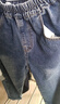 左西男童牛仔褲兒童褲子春裝2026新款男孩春裝中大童長(cháng)褲 牛仔色 130 曬單實(shí)拍圖
