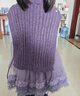 恒孞女童庫洛米馬甲裙套裝春秋童裝新款兒童小女孩針織背心裙子兩件套 毛衣馬甲裙 130 曬單實(shí)拍圖