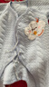 貝瑞加（Babyprints）新生兒連體衣秋冬加厚嬰兒衣服初生男女寶寶夾棉護肚爬服 藍52 曬單實(shí)拍圖