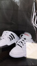adidas ENTRAP美式校園風(fēng)運動(dòng)少年感復古籃球風(fēng)板鞋男女阿迪達斯   白色/黑色   37 曬單實(shí)拍圖