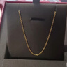 周六福（ZLF）  黃金項鏈女款足金999項鏈鎖骨鏈頸飾 計價(jià) 45cm - 3.82g 曬單實(shí)拍圖