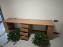 林氏家居北歐簡(jiǎn)約雙人書(shū)桌書(shū)柜一體寫(xiě)字桌椅林氏木業(yè)AC2V雙人書(shū)桌+副柜 曬單實(shí)拍圖