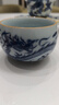 MULTIPOTENT主人杯功夫茶具仿古青花陶瓷品茗杯茶杯青花海浪龍杯 曬單實(shí)拍圖