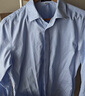 杉杉【DP免燙】長(cháng)袖襯衫男士藍色秋季商務(wù)休閑純棉襯衣 藍色小格 41  曬單實(shí)拍圖