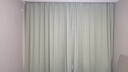 水星家紡窗簾家用遮光隔熱2025新款5A抗菌雙面雪尼爾客廳臥室300×250cm綠 曬單實(shí)拍圖