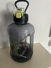 炊大皇運動(dòng)水杯噸杯大容量噸桶運動(dòng)水壺塑料水杯 黑色2200ml 曬單實(shí)拍圖