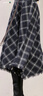 香影不規則格子毛呢半身裙女2026春季新款垂感流蘇中長(cháng)款a字裙子 藏青 XL 170/72A/125-140斤 曬單實(shí)拍圖