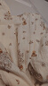 春秋雙層棉紗布睡衣女水洗縐布長(cháng)袖長(cháng)褲開(kāi)衫翻領(lǐng)家居服套裝可外穿 花束小熊翻領(lǐng)長(cháng)套 L (165) （建議身高160-170） 曬單實(shí)拍圖