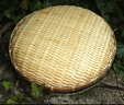 極景竹簸箕竹篩子手工竹編制品農家用大號圓簸箕晾曬筐 直徑40cm高6cm 曬單實(shí)拍圖