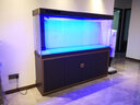 索一魚缸水族箱客廳大型隔斷輕奢家用智能玻璃底濾超白生態(tài)落地 紳士灰 靠墻款長180*寬40*缸高80/柜高80cm 曬單實拍圖