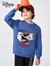 迪士尼春秋上衣中大童圓領(lǐng)衛衣休閑上裝套頭衫學(xué)院風(fēng)不加絨男孩印花 曬單實(shí)拍圖