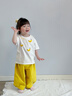 幼歌（YOUGE）夏季新品嬰幼兒撞色卡通水果圓領(lǐng)短袖百搭T 快樂(lè )香蕉 （66-80肩開(kāi)扣） 90 cm 曬單實(shí)拍圖