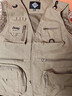 JEEP SPIRIT吉普工裝馬甲男士春夏季釣魚(yú)背心機能多口袋外套男裝 卡其 XL 曬單實(shí)拍圖