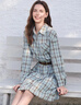 百圖（betu）女裝2026年春季新款連衣裙100%棉復古色織格紋學(xué)院風(fēng)裙子2602T75 曬單實(shí)拍圖