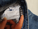 JEEP SPIRIT高端牛仔褲男士2025秋季直筒新款彈力寬松長(cháng)褲2516 磨白藍色 30 曬單實(shí)拍圖