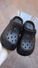 【CROCS同款】洞洞鞋男女時(shí)尚厚底增高夏季卡駱馳同款涼鞋戶(hù)外 黑色 42 -43 曬單實(shí)拍圖