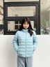波司登（BOSIDENG）26春季鴨絨輕薄羽絨服三防科技女基礎輕暖外套B260135002 【店長(cháng)推薦】晴天藍5518-三防面料 M 165/88A 體重約110-120斤 曬單實(shí)拍圖