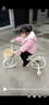 永久兒童自行車(chē)3-6-10歲可折疊小孩單車(chē)男女孩腳踏車(chē)寶寶童車(chē)自行車(chē) 奶油色-折疊/輻條輪 加粗閃光輪 14寸(建議身高90-105cm) 曬單實(shí)拍圖