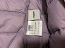鴨鴨佟麗婭同款輕薄羽絨羽絨服女新款短款修身城市輕戶(hù)外秋冬外套KXM 淺紫色 XL 曬單實(shí)拍圖