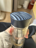 THERMOS膳魔師水紋行者款400ml便攜雙層玻璃杯TCGB-400 BL 曬單實(shí)拍圖