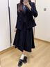 簡(jiǎn)蜓正裝女西裝裙大學(xué)生職業(yè)套裝小個(gè)子面試學(xué)院穿搭制服女士西服外套 藏青色單件西裝 L 106-115斤 曬單實(shí)拍圖