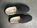 颯望正宗老北京布鞋男款高端輕奢2026新款千層底減震透氣一腳蹬防滑 黑底 44 曬單實(shí)拍圖