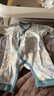 貝肽斯嬰兒衣服春季紗布新生兒四季和尚服嬰兒連體衣爬服 小海星-蝴蝶衣 52cm 曬單實(shí)拍圖