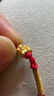 中國黃金（CHINA GOLD）馬年本命年黃金手鏈女足金轉運珠紅繩生日禮物送女友老婆結婚紀念 【馬上有錢(qián)】本命年女士禮物足金護身符紅手繩送老婆 曬單實(shí)拍圖