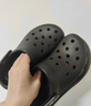 CROCS卡駱馳泡芙洞洞鞋情侶款男鞋女鞋日常休閑沙灘鞋拖鞋涼鞋207521 黑色（建議拍小一碼） 38.5 (240mm) 曬單實(shí)拍圖