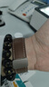 IM-CHEN【納帕小牛皮】適用華為gt6手表表帶Watch5/GT5/4/3/2/Pro/oppowatch4Pro手表腕帶22MM-棕 曬單實(shí)拍圖