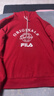 FILA 斐樂(lè )官方女子連帽衛衣冬季新品時(shí)尚休閑針織衫舒適長(cháng)袖上衣 妖艷紅-WI M 曬單實(shí)拍圖