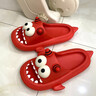 粵草搞怪小惡魔涼拖鞋2026新款本命年男可外穿厚底女夏季可愛(ài)室內情侶 紅色【亞比小惡魔】本命年專(zhuān)屬 36-37 【偏小一碼】 曬單實(shí)拍圖