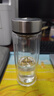 希諾（heenoor）抗菌玻璃杯雙層隔熱辦公車(chē)載水杯男2025新款泡茶杯子X(jué)N-9303KT 曬單實(shí)拍圖