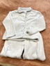 蕉內絨絨301H睡衣男女士法蘭絨純色翻領(lǐng)家居服情侶套裝秋冬季保暖加厚 【女士】水蘭 S 曬單實(shí)拍圖