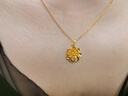 中國黃金牡丹花吊墜女足金項鏈2026新款足金情人生日送女友38婦女節禮物 【京速達】足金牡丹花吊墜 約0.5g【贈銀鏈】 曬單實(shí)拍圖