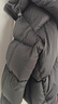 君羽25年新款羽絨服女時(shí)尚超輕泡芙短款連帽白鵝絨服62078 黑色 M 推薦111-120斤 曬單實(shí)拍圖