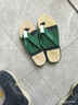 歐倫啄木鳥(niǎo)人字拖鞋男2026夏季新款外穿防滑軟底涼拖潮流休閑夾腳沙灘涼鞋男 綠色 44 曬單實(shí)拍圖