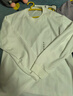 優(yōu)衣庫男裝女裝AIRism棉混紡圓領(lǐng)T恤/長(cháng)袖482293 485562 485562/52翠綠色 XL 曬單實(shí)拍圖