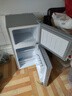 志高雙門(mén)冰箱小型出租房宿舍雙開(kāi)門(mén)冷藏冷凍一級能效家用大容量辦公室電冰箱二門(mén)微霜 【凈化去味】98L銀色【高效保鮮 銅管速冷】 曬單實(shí)拍圖