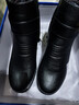 回力媽媽鞋冬季棉鞋加絨防滑保暖老人短靴中老年女皮鞋中年0871黑色38 曬單實(shí)拍圖