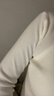 俞兆林針織打底衫女內搭半高領(lǐng)毛衣修身長(cháng)袖中領(lǐng)可外穿上衣秋冬白色 曬單實(shí)拍圖