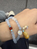 阿吉豆手鏈國風(fēng)'福祿雙全'海藍寶葫蘆吊墜疊戴手串百搭生日禮物 曬單實(shí)拍圖
