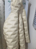 雪中飛羽絨服女短款2025冬季韓版修身百搭輕薄90絨連帽外套奶油淺米XL 曬單實(shí)拍圖