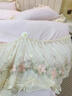 Bejirog水洗棉床裙四件套公主風(fēng)床上用品韓版蕾絲花邊被套床單床笠四季款 歐若拉—粉 1.8m床 床裙款 四件套（被套200*230cm） 曬單實(shí)拍圖